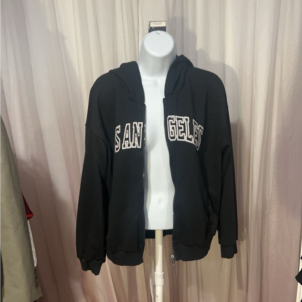 Shein Los Angeles Zip Up Hoodie